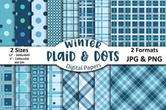 Blue Winter Plaid Dots Papers: A Strategic Choice for Creative and Professional Projects