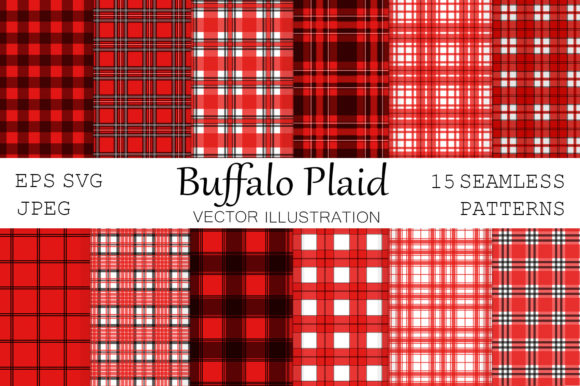 Buffalo Plaid. Plaid Pattern. Red Buffalo