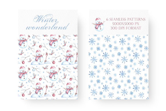 Christmas Seamless Pattern. Winter, Snow