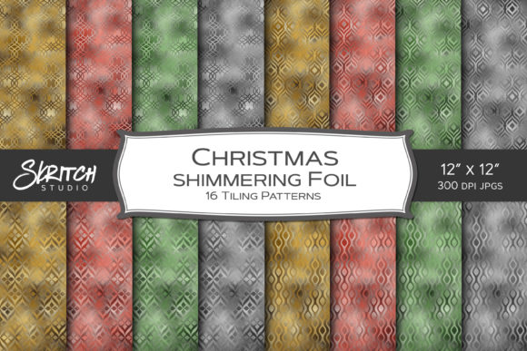 Christmas Shimmery Foil Seamless Pattern