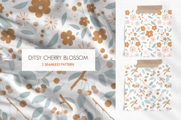 Ditsy Cherry Blossom Floral Seamless: A Versatile Design for Modern Creativity