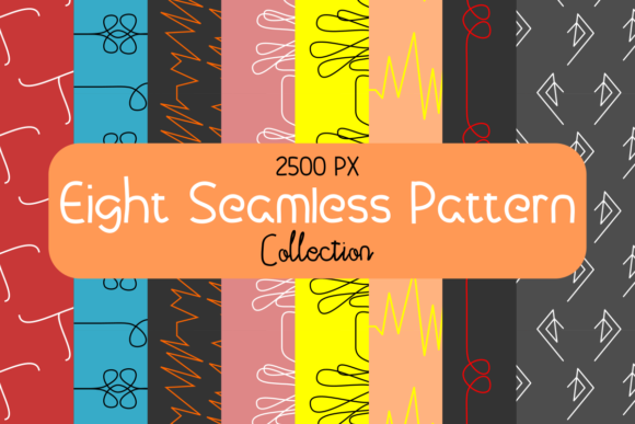 Eight Seamless Pattern Collection: Elevate Your Design Projects with Versatile Creativity