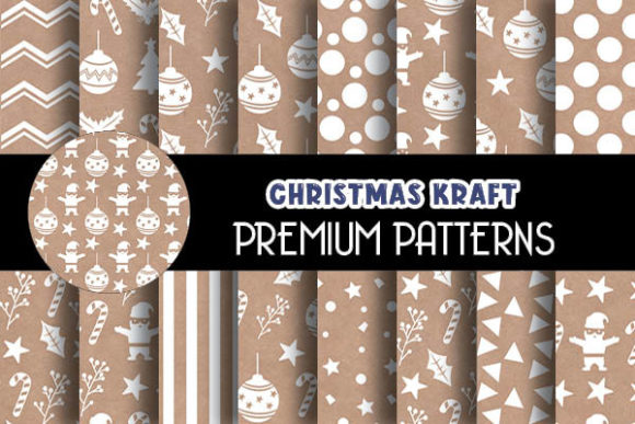Kraft Paper Christmas Digital Papers: A Creative Resource for Holiday Projects