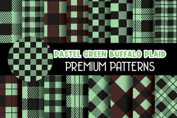 Pastel Green Buffalo Plaid Digital Paper: A Versatile Creative Resource
