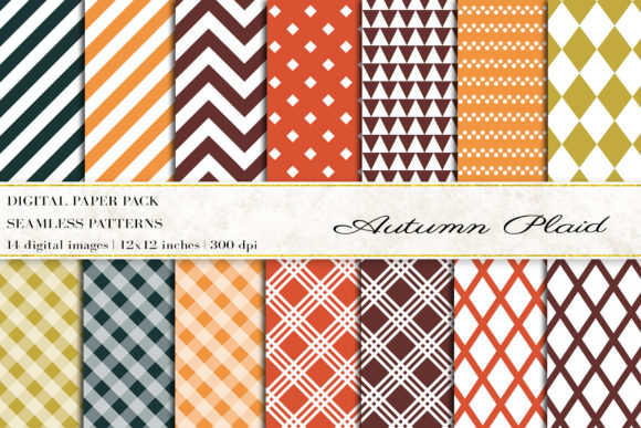 Plaid Autumn Digital Papers