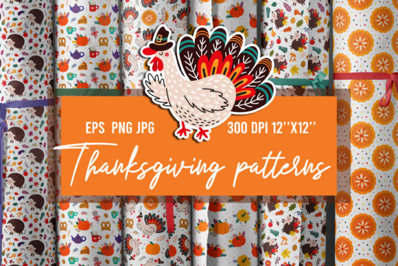 Thanksgiving Digital Seamless Paper: A Versatile Design Resource for Creatives and Businesses