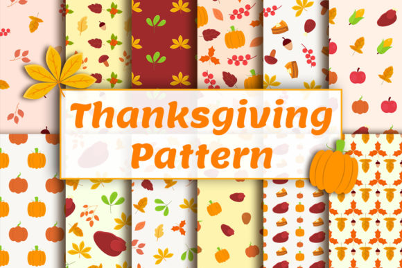 Thanksgiving Seamless Patterns for Creative Projects