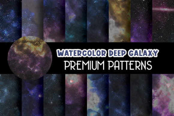 Watercolor Deep Galaxy Digital Papers: A Creative Resource for Every Project